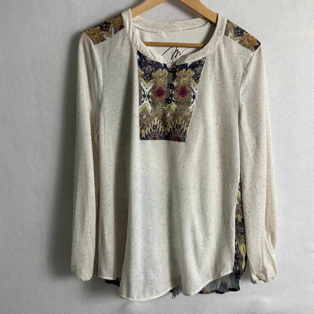 Miraclebody by Miraclesuit Three Quarter Button up tunic Womens Large